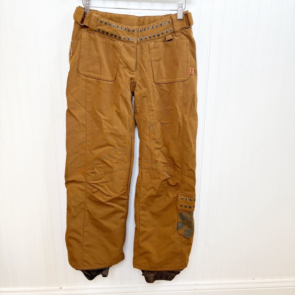 Obermeyer Vintage 90s Y2K Brown Bliss Nylon Ski Pants Women’s (Juniors) Size 3